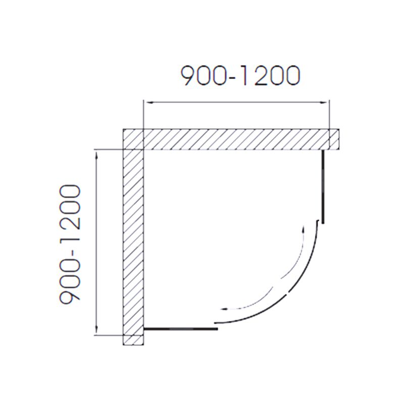 Customized popular glass shower door panel stainless steel hingescreen swing bathroom shower room China Shower Doors suppliers factory wholesale bathroom tempered glass shower door 02 size Customized popular glass shower door panel stainless steel hingescreen swing bathroom shower room - Image 5