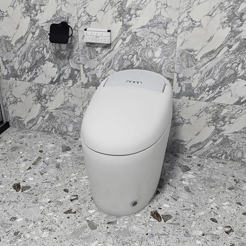 Proveedor de inodoros inteligentes de China, tocador de baño al por mayor, inodoros de 110v 220v, inodoros de una pieza con descarga automática, inodoro automático inteligente China smart toilet supplier wholesale bathroom vanity 110v 220v wc toilets one piece kicking automatic flushing washroom smart automatic toilet bowl - Imagen 2