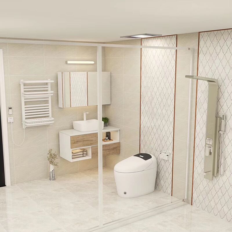 Factory wholesale automatic electronic closestool intelligent toilet one piece siphon jet flushing bathroom smart toilet China smart toilet supplier wholesale bathroom vanity one piece automatic flushing washroom smart automatic toilet 7 Factory wholesale automatic electronic closestool intelligent toilet one piece siphon jet flushing bathroom smart toilet – Bild 11