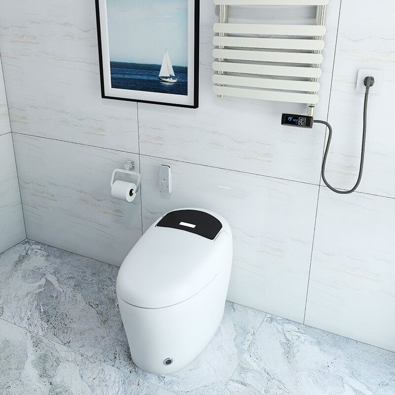 Factory wholesale automatic electronic closestool intelligent toilet one piece siphon jet flushing bathroom smart toilet High quality bathroom one Piece siphonic wc modern Ceramic intelligent toilet 7 M7B Factory wholesale automatic electronic closestool intelligent toilet one piece siphon jet flushing bathroom smart toilet – Bild 3