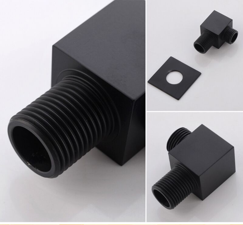 Wholesale handheld shower system bathroom complete square matte black rain wall mounted 10-inch high pressure shower set Bathroom Shower System Mixer Shower Combo Set Shower Faucet 3 Shower Combo Set Shower Faucet