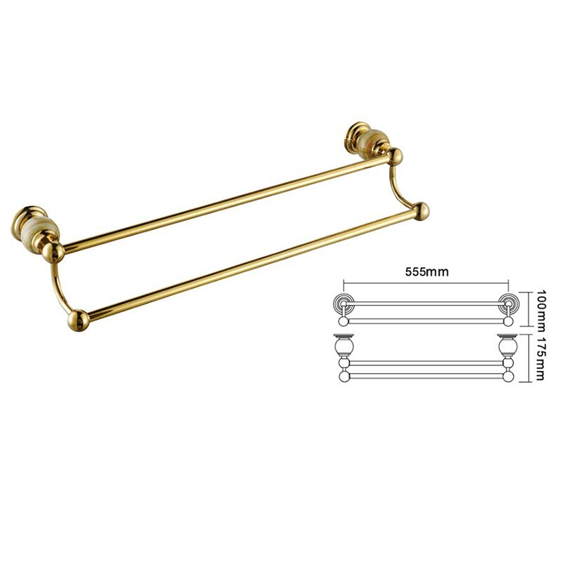 Factory wholesale wall mounted bathroom accessories towel bar stainless steel double pole towel bar Factory wholesale wall mounted bathroom accessories towel bar stainless steel double pole towel bar 2009A size Factory wholesale wall mounted bathroom accessories towel bar stainless steel double pole towel bar – Image 2