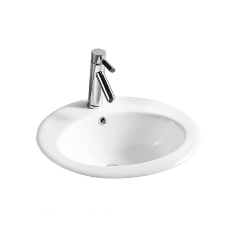 MOPO vente chaude salle de bains en céramique sanitaires blanc ovale évier lavabo hôtel maison vente chaude porcelaine céramique couleur blanche sanitaires ovale évier ce salle de bain lavabo AB 011 MOPO hot sale bathroom ceramic sanitary ware white oval sink washbasin – Image 2