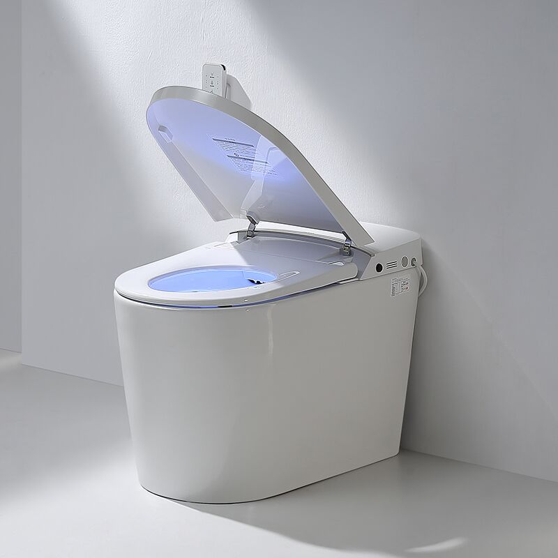 Sanitaires modernes, siphon de chasse automatique, toilettes intelligentes intégrées en céramique, toilettes M6 6 Meilleur siège de toilette bidet intelligent