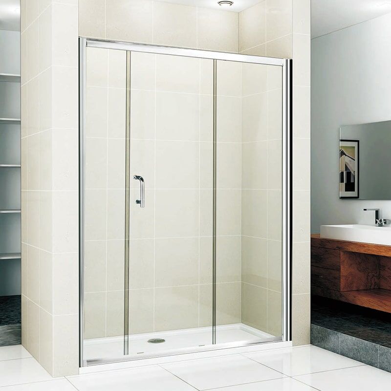 MOPO Hot Selling High Quality Bathroom Customized Transparent Frameless Tempered Glass Shower Door MP NS04 shower doorNS6 min Baignoire à cadre en aluminium de haute qualité à bas prix et personnalisée en gros