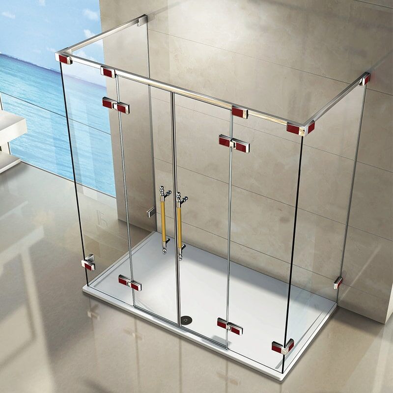 New custom full set waterproof tempered glass pivot hinged shower door MP PR04 shower doorPUR4 2 min 1 bathroomdurable stainless steel