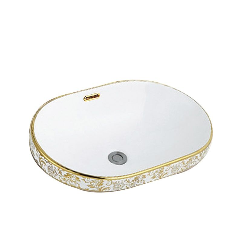Gold Plated Countertop Washbasin Irregular Ceramic Washbasin Bathroom Luxury Gold Container Sink MP Gold 022 basinYITAI G022 3 min Irregular Art Ceramic Basin