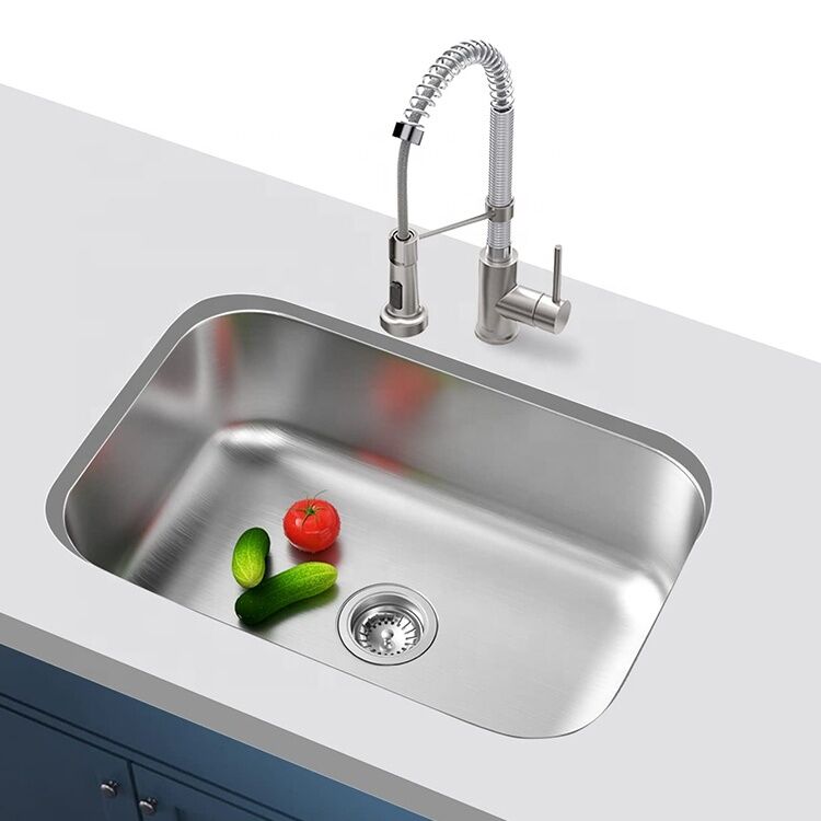 28 Inch 18G CUPC Pressed 304 Stainless Steel Sink Under Counter Single Kitchen Sink 28 Inch 18G CUPC Pressed 304 28 Inch 18G CUPC Pressed 304 Stainless Steel Sink Under Counter Single Kitchen Sink