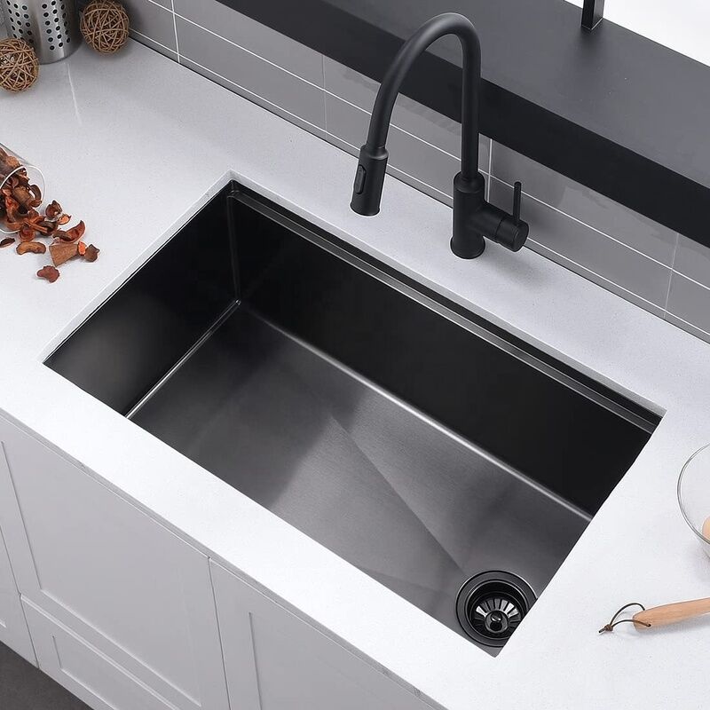 32 Inch Offset Drain Nano Black Undermount Sink Stainless Steel Kitchen Sink With Workstation 32 Inch Offset Drain Nano Black 32 Inch Offset Drain Nano Black Undermount Sink Stainless Steel Kitchen Sink With Workstation