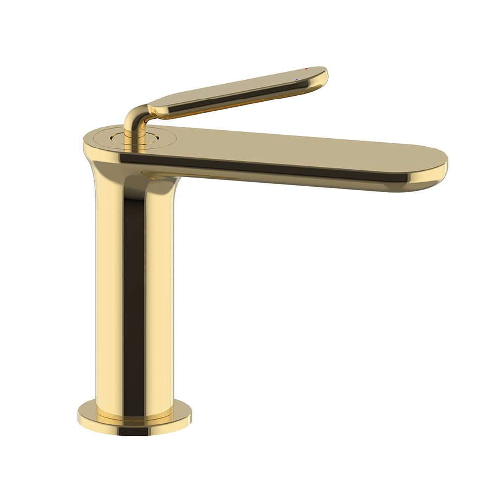 Brass Faucet New Design Hot Cold Water Tap Single Hole Deck Mount Basin Faucet Aqua Gallery Luxury Rose Gold Finish Brass Brass Faucet New Design Hot Cold Water Tap Single Hole Deck Mount Basin Faucet