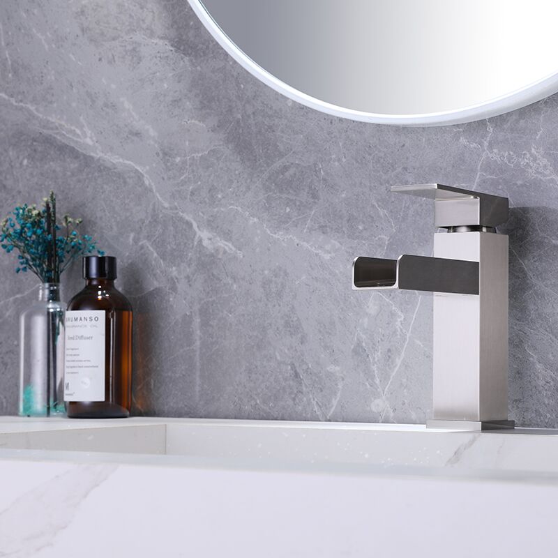 Bathroom Faucet Single Handle Stainless Steel Waterfall Basin Faucet Washroom Mixers Taps Of Basin Bathroom Faucet Single Handle Stainless Steel Waterfall Basin Faucet Washroom Mixers Taps Of Basin 1 3 Bathroom Faucet Single Handle Stainless Steel Waterfall Basin Faucet Washroom Mixers Taps Of Basin - Image 5