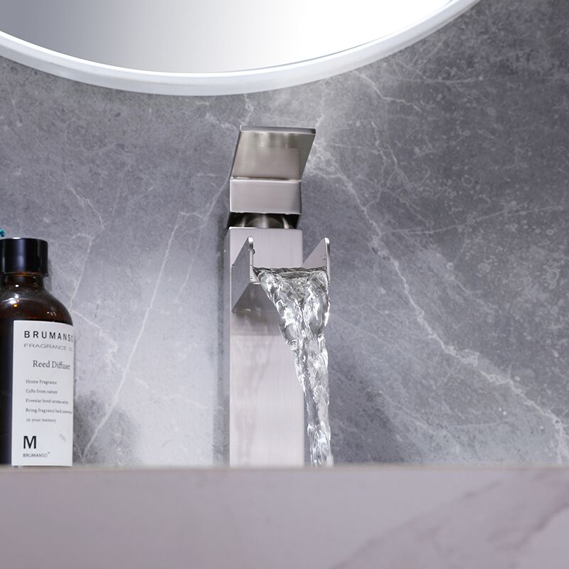 Bathroom Faucet Single Handle Stainless Steel Waterfall Basin Faucet Washroom Mixers Taps Of Basin Bathroom Faucet Single Handle Stainless Steel Waterfall Basin Faucet Washroom Mixers Taps Of Basin 1 6 Bathroom Faucet Single Handle Stainless Steel Waterfall Basin Faucet Washroom Mixers Taps Of Basin - Image 6
