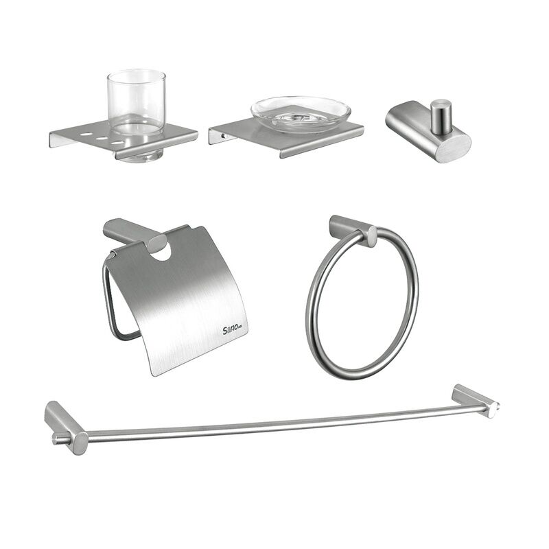 Bathroom Products SS304 Stainless Steel Accessories Set Fitting Washroom Fittings for Hotel Bathroom Products SS304 Stainless Steel Accessories Bathroom Products SS304 Stainless Steel Accessories Set Fitting Washroom Fittings for Hotel