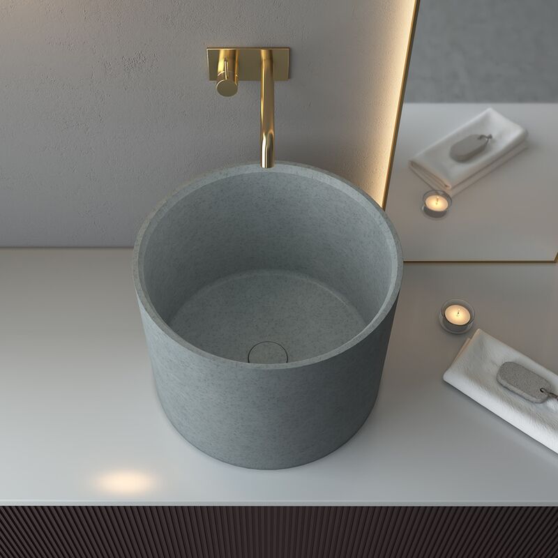 China 390*300mm Wash Cement Bathroom Basin Catch Hand Concrete Basin Wormholes Sink China 390 300mm Wash Cement Bathroom China 390*300mm Wash Cement Bathroom Basin Catch Hand Concrete Basin Wormholes Sink