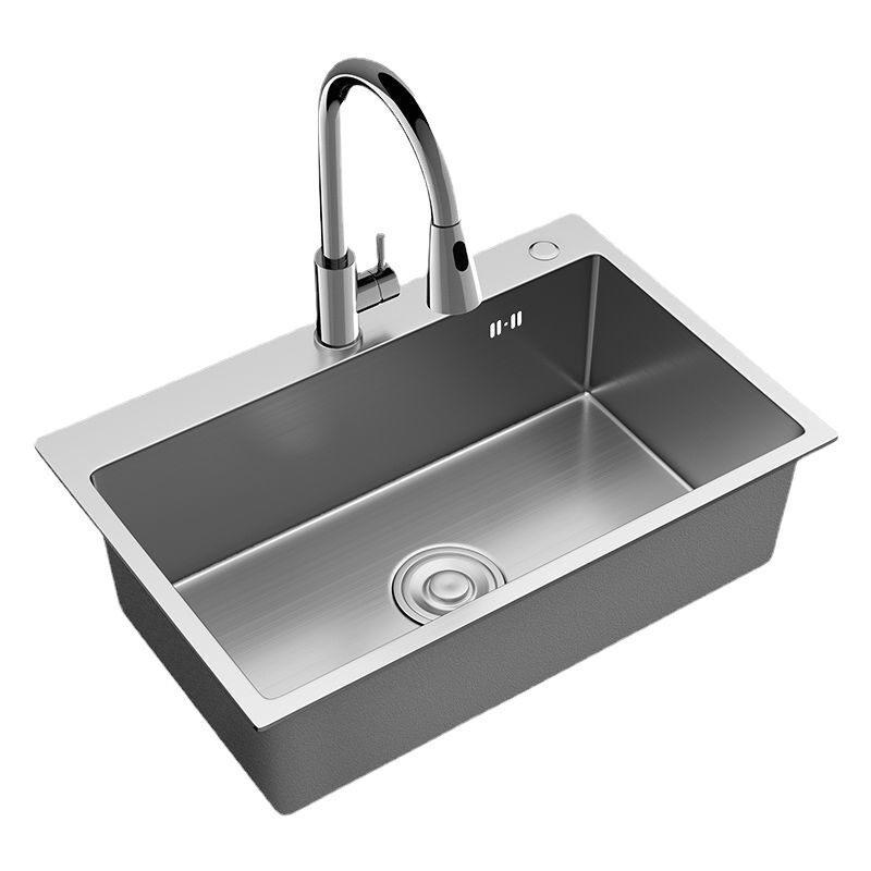 China Factory Wholesale 304 Stainless Steel Handmade Single-Bowl Kitchen Sinks China Factory Wholesale 304 Stainless Steel Handmade Single Bowl Kitchen Sinks MP KS 005 2 China Factory Wholesale 304 Stainless Steel Handmade Single-Bowl Kitchen Sinks - Image 2