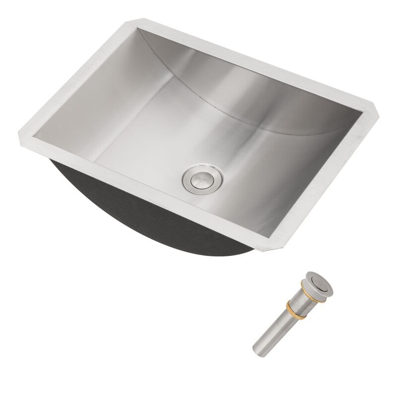 Undermount Bathroom Sink Handmade 304 Stainless Steel Counter Wash Basin Drop in 21 17 6 Inch Undermount Bathroom Sink Handmade 304 Stainless Steel Counter Wash Basin