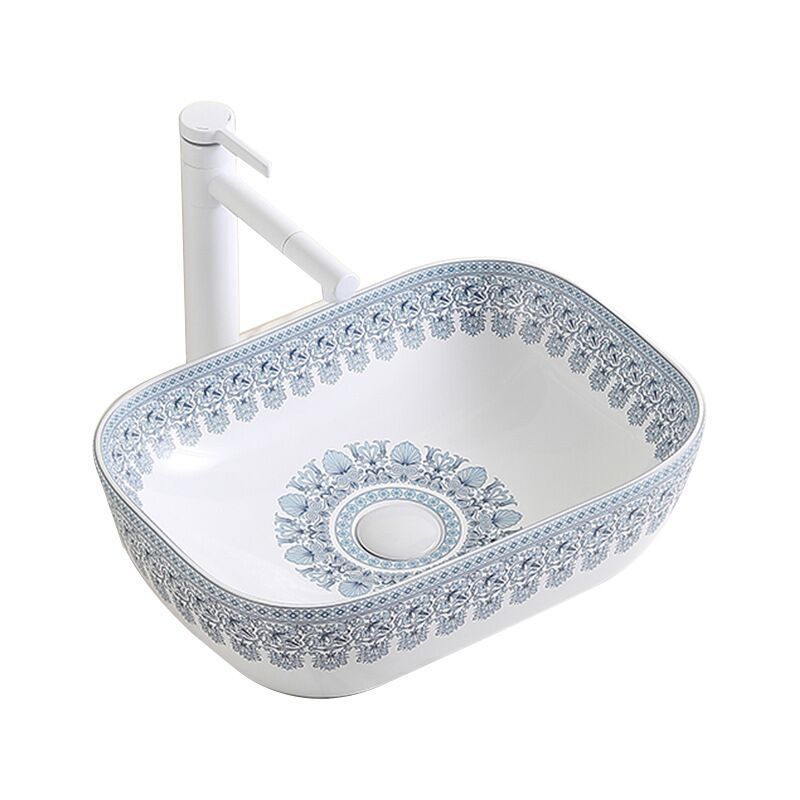 Factory Direct Cheap Bathroom Basin Countertop Hand Wash Ceramic Blue Flower Pattern Washing Sinks Factory Direct Cheap Bathroom Basin Countertop Factory Direct Cheap Bathroom Basin Countertop Hand Wash Ceramic Blue Flower Pattern Washing Sinks