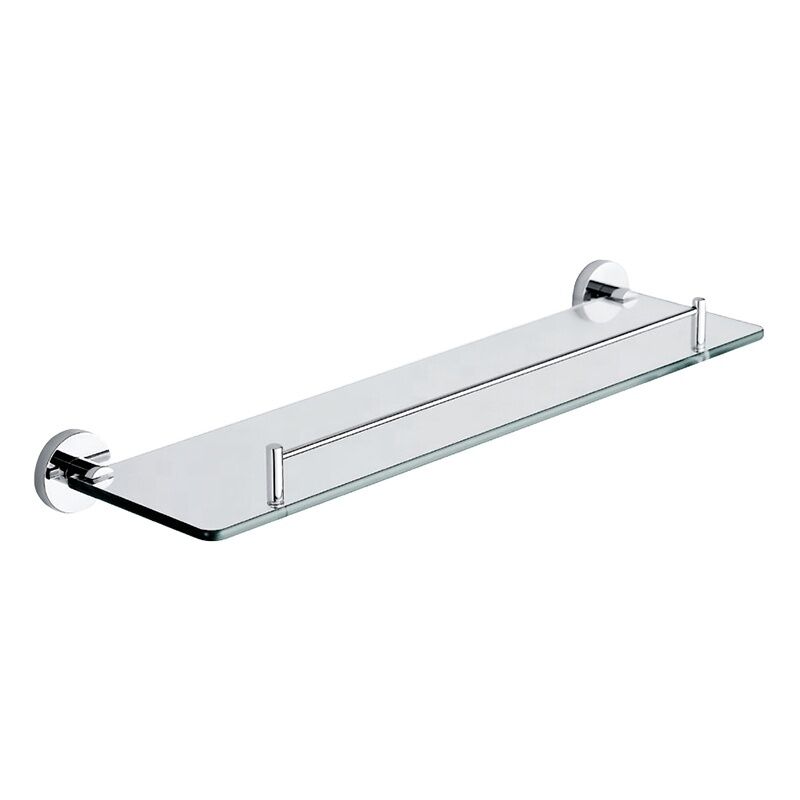 Factory Supply High Quality Simple Style 304 Stainless Steel Transparent Glass Wall Mounted Single Tier Bathroom Shelf Factory Supply High Quality Simple Style Factory Supply High Quality Simple Style 304 Stainless Steel Transparent Glass Wall Mounted Single Tier Bathroom Shelf