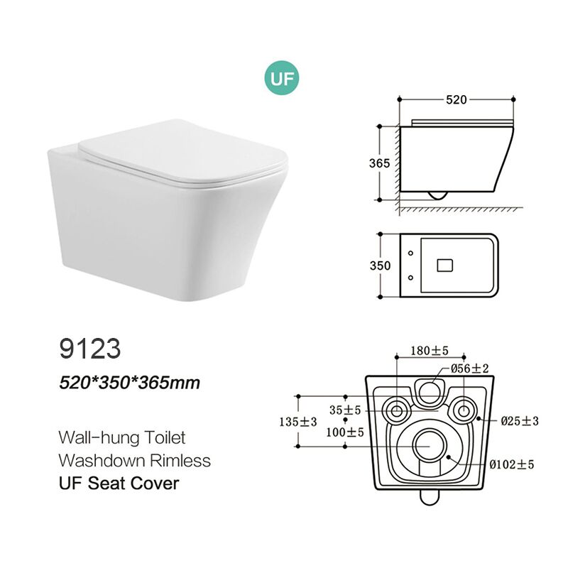China Sanitary Ware Commode White Black Glazed Eroupean Style Conclealed Tank Wall Hung Toilet Flush Siphon Flushing Toilet Wiht Concealed Toilet Tank9123 Ceramic Toilet,Toilet Bowl,European ceramics wall hung toilet