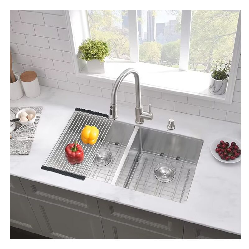 High Quality 304 Stainless Steel Double Bowl Kitchen Sink Scratch Resistant Handmade Undermount Dishwasher Sink High Quality 304 Stainless Steel Double High Quality 304 Stainless Steel Double Bowl Kitchen Sink Scratch Resistant Handmade Undermount Dishwasher Sink