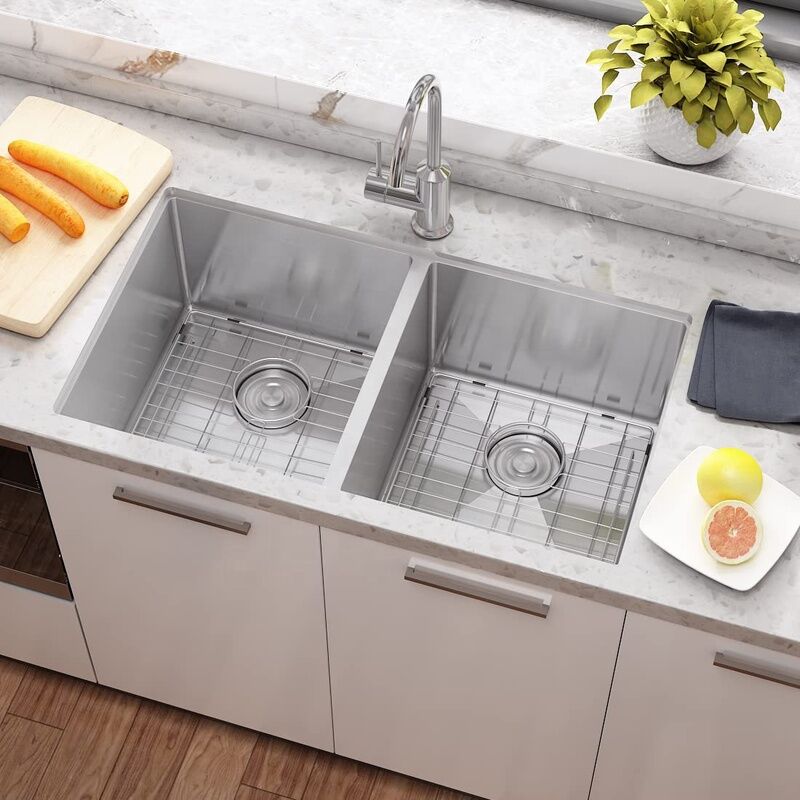 Hot Sale Fregadero Handmade Sink 3219 Double Bowl Kitchen Sink SUS 304 Stainless Steel Sink Hot Sale Fregadero Handmade Sink 3219 Hot Sale Fregadero Handmade Sink 3219 Double Bowl Kitchen Sink SUS 304 Stainless Steel Sink