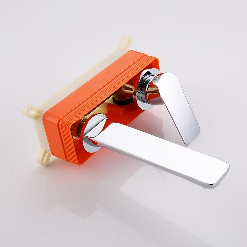 Wholesale Brass Hotel Bathroom Water Tap Single Lever Chrome Embedded Wall Mounted Hot And Cold Basin Faucet Latest arrival Hotel Bathroom water tap Single lever Chrome Embedded Wall mounted Hot and Cold Basin Faucet 25 Wholesale Brass Hotel Bathroom Water Tap Single Lever Chrome Embedded Wall Mounted Hot And Cold Basin Faucet - Imagem 11