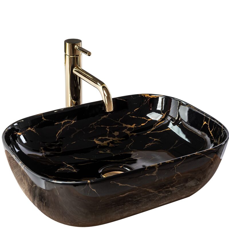 Luxury Bathroom Basin Rectangular Marble Pattern Ceramic Hand Wash Sink Table Top Sinks Luxury Bathroom Basin Rectangular Marble Pattern Luxury Bathroom Basin Rectangular Marble Pattern Ceramic Hand Wash Sink Table Top Sinks