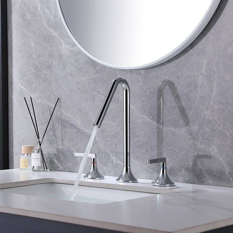 China Faucet Manufacturer and Supplier Matt Black 2 Handle Brass Bathroom Sink Faucet 3 Hole Desk basin faucets Luxury Faucets Mixers Taps Basin Sink Faucet Modern Brass 2 Handle 3 Hole Basin Faucet Bathroom 11 China Faucet Manufacturer and Supplier Matt Black 2 Handle Brass Bathroom Sink Faucet 3 Hole Desk basin faucets – Image 7