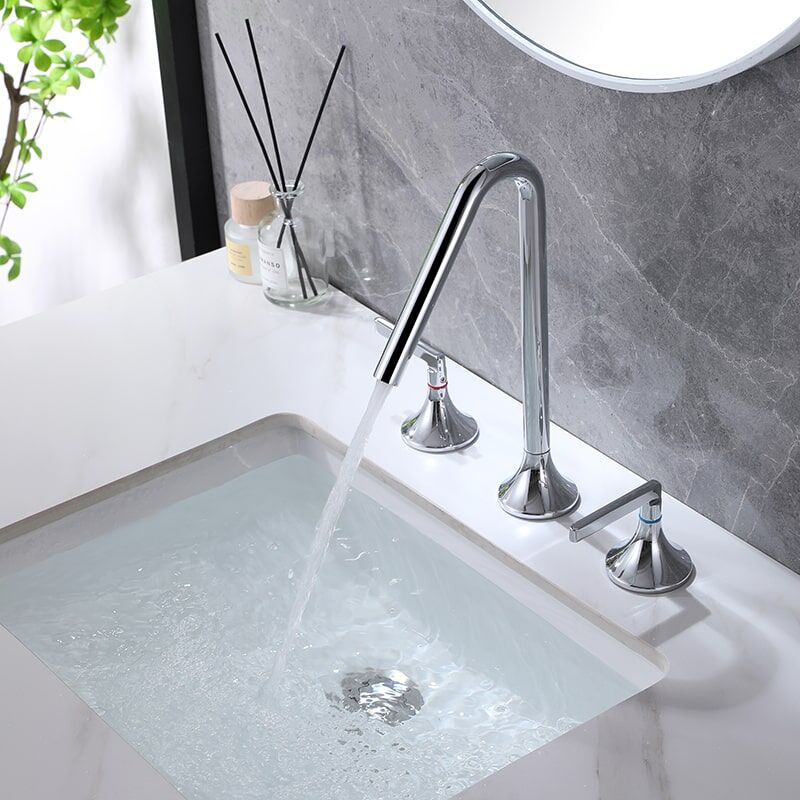 China Faucet Manufacturer and Supplier Matt Black 2 Handle Brass Bathroom Sink Faucet 3 Hole Desk basin faucets Luxury Faucets Mixers Taps Basin Sink Faucet Modern Brass 2 Handle 3 Hole Basin Faucet Bathroom 12 China Faucet Manufacturer and Supplier Matt Black 2 Handle Brass Bathroom Sink Faucet 3 Hole Desk basin faucets – Image 8