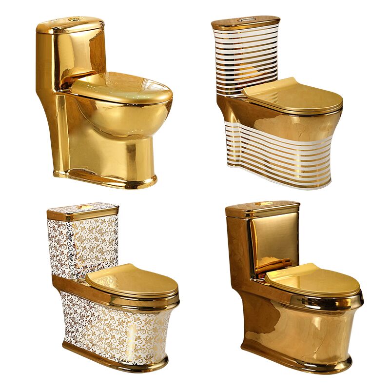 Modern Sanitary Ware Ceramic Gold Plating Wc Toilet Bathroom One Piece Toilet Luxury Modern Commode Gold Ceramic Siphonic One Piece Toilet For Bathroom Floor Mount Electroplated Golden Plated Color Wc Toilet Modern Sanitary Ware Ceramic Gold Plating Wc Toilet Bathroom One Piece Toilet – Bild 6