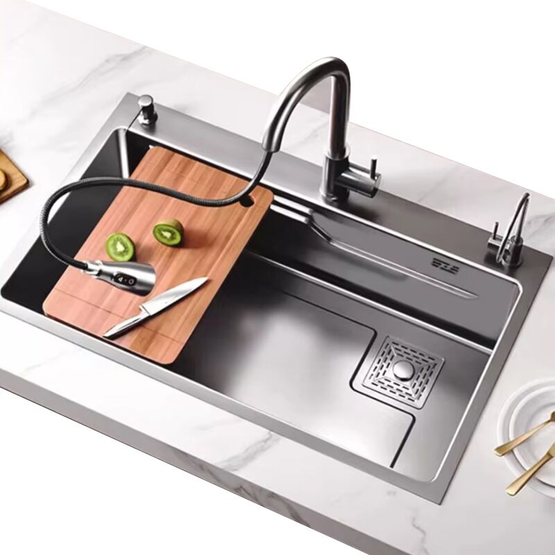 Luxury Modern Handmade Sink Kitchen 304 Stainless Steel Kitchen Sinks Countertop Single Bowl Multifunctional Kitchen Sink Luxury Modern Handmade Sink Kitchen 304 Luxury Modern Handmade Sink Kitchen 304 Stainless Steel Kitchen Sinks Countertop Single Bowl Multifunctional Kitchen Sink