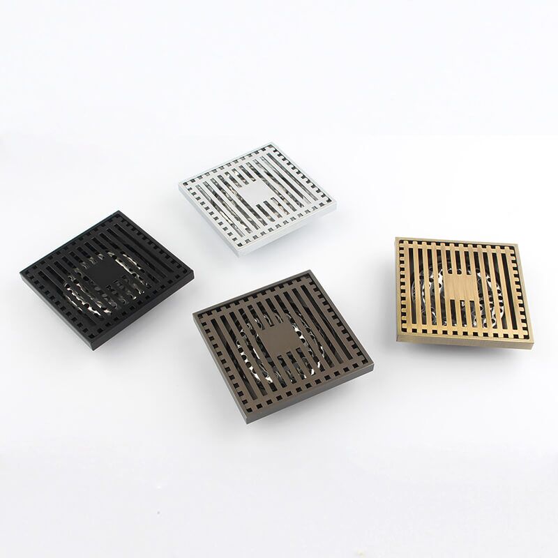 Wholesale Kitchen Copper Floor Drain square Stripe Bathroom MOPO BD 1045 Wholesale Kitchen Copper Floor Drain square Stripe Bathroom Wholesale Kitchen Copper Floor Drain square Stripe Bathroom