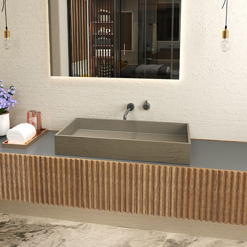 Manufacture Supply Wholesale Wash Basin Natural Stone Design Concrete Bathroom Sink for Cabinet Manufacture Supply Wholesale Wash Basin Natural Manufacture Supply Wholesale Wash Basin Natural Stone Design Concrete Bathroom Sink for Cabinet