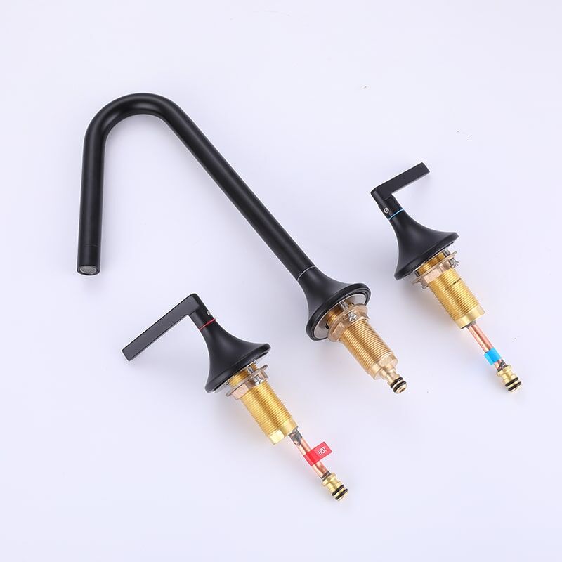 China Faucet Manufacturer and Supplier Matt Black 2 Handle Brass Bathroom Sink Faucet 3 Hole Desk basin faucets Matt Black 2 Handle Brass Bathroom Sink Faucet 3 Hole Desk basin faucets 5 China Faucet Manufacturer and Supplier Matt Black 2 Handle Brass Bathroom Sink Faucet 3 Hole Desk basin faucets – Image 17