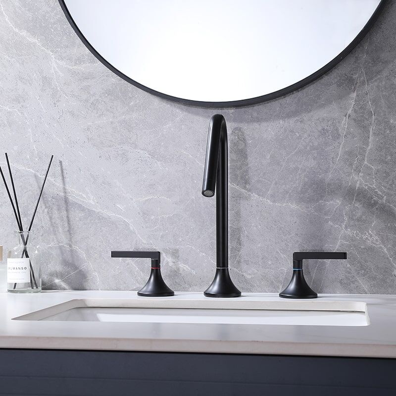 China Faucet Manufacturer and Supplier Matt Black 2 Handle Brass Bathroom Sink Faucet 3 Hole Desk basin faucets Matt Black 2 Handle Brass Bathroom Sink Faucet 3 Hole Desk basin faucets 8 China Faucet Manufacturer and Supplier Matt Black 2 Handle Brass Bathroom Sink Faucet 3 Hole Desk basin faucets – Image 6