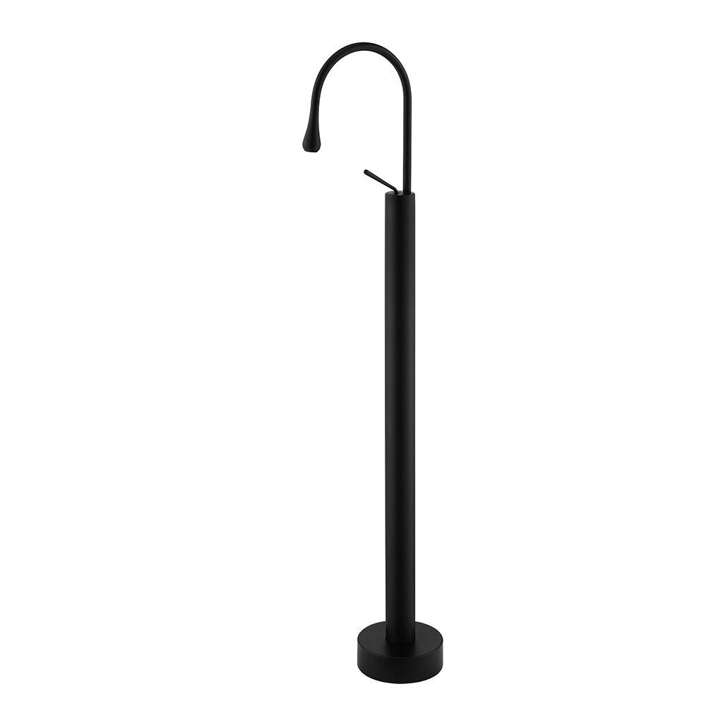 Paip Berdiri Bebas Matt Black Paip Pejal Loyang Pejal Panas dan Sejuk Paip Pembancuh Besen Panas dan Sejuk Paip Berdiri Bebas Matt Hitam Loyang Pejal Keran Pejal Berdiri Bebas Matt Black Keran Pembancuh Besen Panas dan Sejuk