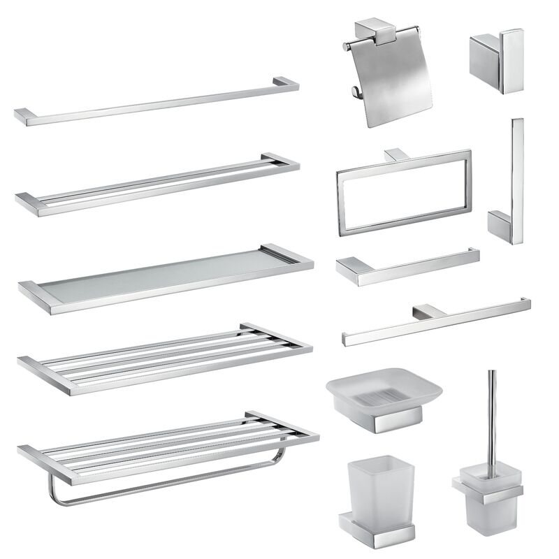 Minimalist Stainless Steel Bathroom Hardware Set Robe Hook Towel Rail Rack Paper Toothbrush Holder Accessory Bathroom Hotels Minimalist Stainless Steel Bathroom Hardware Set Minimalist Stainless Steel Bathroom Hardware Set Robe Hook Towel Rail Rack Paper Toothbrush Holder Accessory Bathroom Hotels