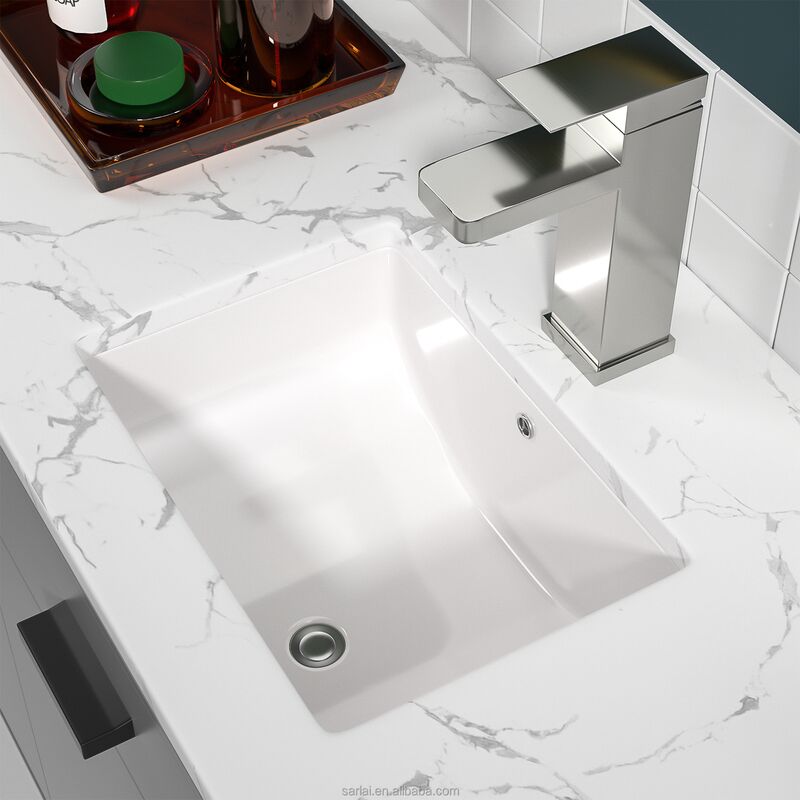 White Porcelain Under Mount Sink for Home and Hotels Bathroom Vanity Stylish Art Basin of Washroom Modern 20 X 14 White Porcelain White Porcelain Under Mount Sink for Home and Hotels Bathroom Vanity Stylish Art Basin of Washroom