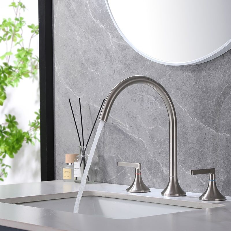 China Faucet Manufacturer Modern Bathroom Basin Faucet 3 Hole 2 Handle Bathtub Mixer Tap Faucet Sinks Taps For Kitchen Bathroom Modern Bathroom Basin Faucet 3 Hole 2 Handle Bathtub Mixer Tap Faucet Sinks Taps For Kitchen Bathroom 10 China Faucet Manufacturer Modern Bathroom Basin Faucet 3 Hole 2 Handle Bathtub Mixer Tap Faucet Sinks Taps For Kitchen Bathroom - Image 5