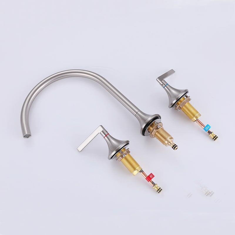 China Faucet Manufacturer Modern Bathroom Basin Faucet 3 Hole 2 Handle Bathtub Mixer Tap Faucet Sinks Taps For Kitchen Bathroom Modern Bathroom Basin Faucet 3 Hole 2 Handle Bathtub Mixer Tap Faucet Sinks Taps For Kitchen Bathroom 3 China Faucet Manufacturer Modern Bathroom Basin Faucet 3 Hole 2 Handle Bathtub Mixer Tap Faucet Sinks Taps For Kitchen Bathroom - Image 8