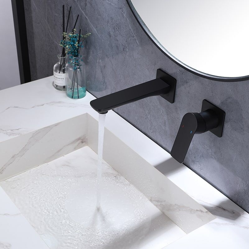 Wholesale Modern Design Bathroom Wall Mounted Metal Concealed Basin Mixer Tap Brass Wash Basin Faucets Modern Design Bathroom Wall Mounted Metal Concealed Basin Mixer Tap Brass Wash Basin Faucet 4 Wholesale Modern Design Bathroom Wall Mounted Metal Concealed Basin Mixer Tap Brass Wash Basin Faucets - Imagen 4