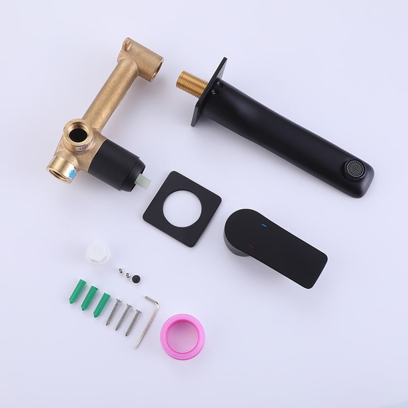 Wholesale Modern Design Bathroom Wall Mounted Metal Concealed Basin Mixer Tap Brass Wash Basin Faucets Modern Design Bathroom Wall Mounted Metal Concealed Basin Mixer Tap Brass Wash Basin Faucet 7 Wholesale Modern Design Bathroom Wall Mounted Metal Concealed Basin Mixer Tap Brass Wash Basin Faucets - Imagen 7