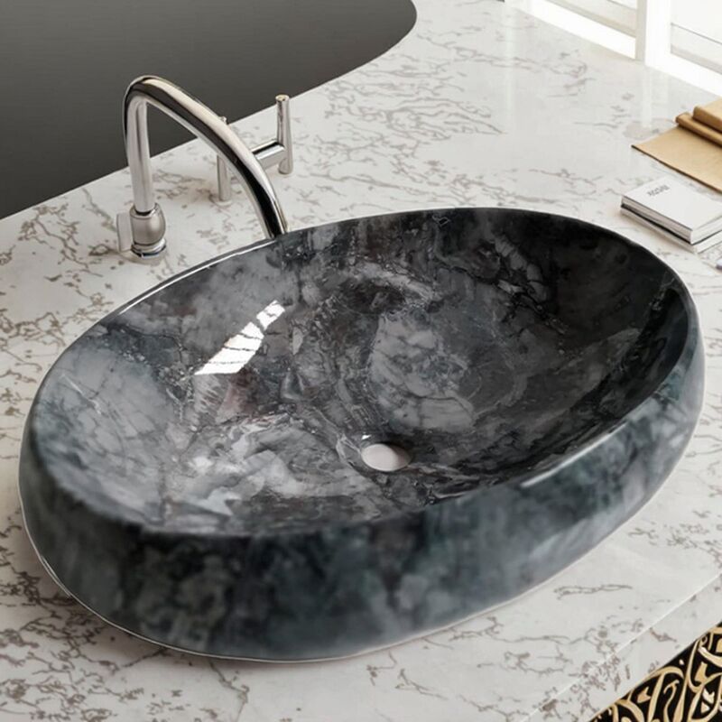 Modern Design Oval Large Ceramic Basin Luxury Marble Bathroom Vanity Hand Wash Sink Modern Design Oval Large Ceramic Basin Modern Design Oval Large Ceramic Basin Luxury Marble Bathroom Vanity Hand Wash Sink