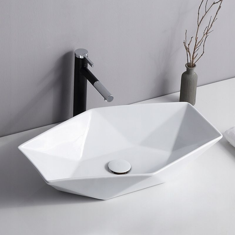 Modern Fashion Design Hexagon Countertop Hand Wash Sink Irregular Ceramic Bathroom Basins Modern Fashion Design Hexagon Countertop Hand Modern Fashion Design Hexagon Countertop Hand Wash Sink Irregular Ceramic Bathroom Basins