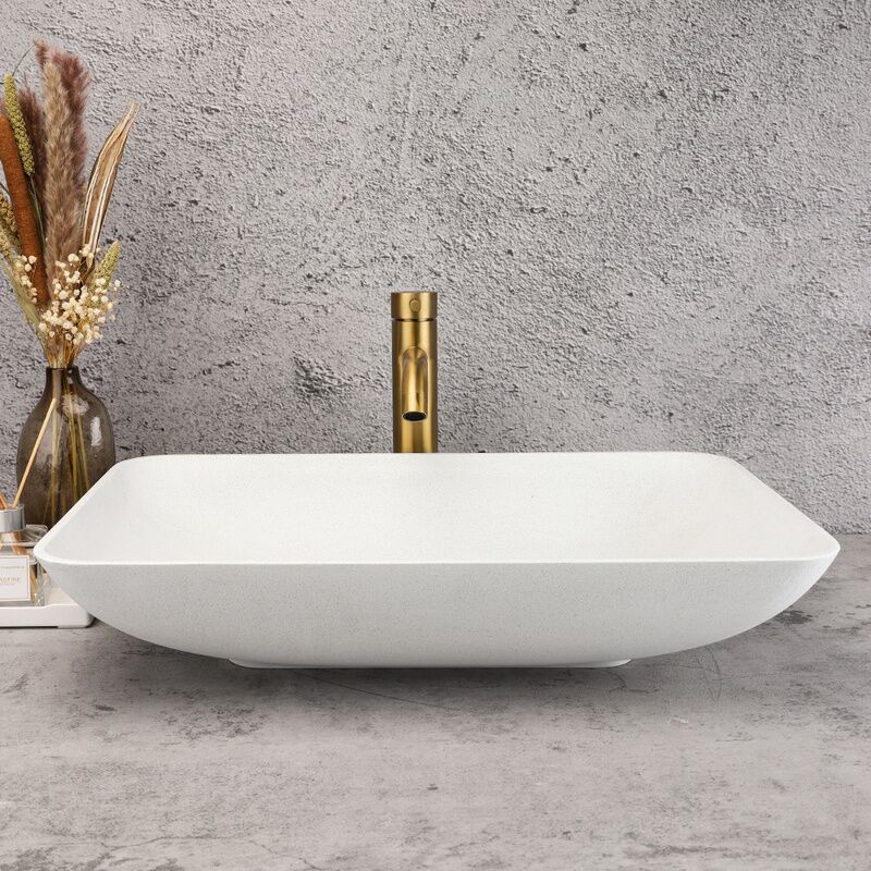 Modern Sanitary Ware Cement Above Counter Square Vessel Vanity Sink Bathroom Face Hand Wash Concrete Art Basin for European Modern Sanitary Ware Cement Above Counter Modern Sanitary Ware Cement Above Counter Square Vessel Vanity Sink Bathroom Face Hand Wash Concrete Art Basin for European