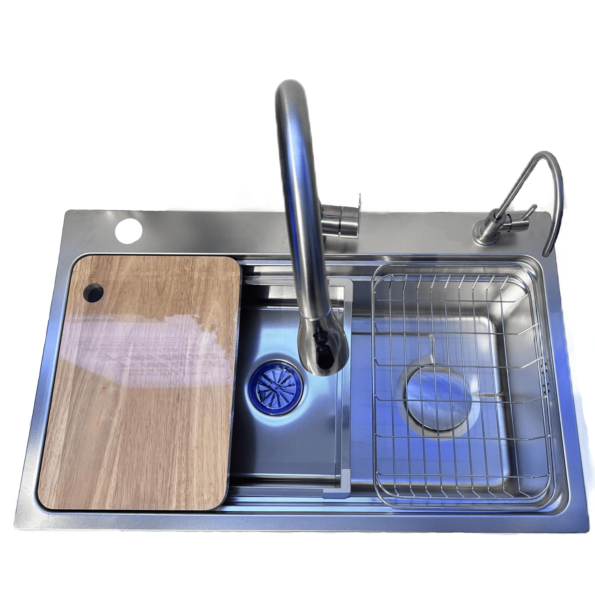 Modern Stainless Steel Home Kitchen Nano Coated 201 304 Single Bowl Waterfall Faucet Dishwasher Tolerant Rectangular Single Modern Stainless Steel Home Kitchen Nano Coated Modern Stainless Steel Home Kitchen Nano Coated 201 304 Single Bowl Waterfall Faucet Dishwasher Tolerant Rectangular Single