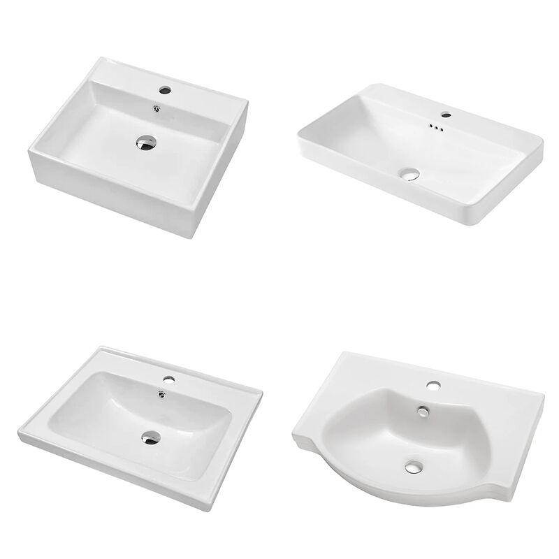 Modern White Porcelain Rectangular Vessel Sink Cheap Wholesale Drainer Contemporary Countertop Toilet Cabinet Hand Wash Basin Modern White Porcelain Rectangular Vessel Sink Modern White Porcelain Rectangular Vessel Sink Cheap Wholesale Drainer Contemporary Countertop Toilet Cabinet Hand Wash Basin