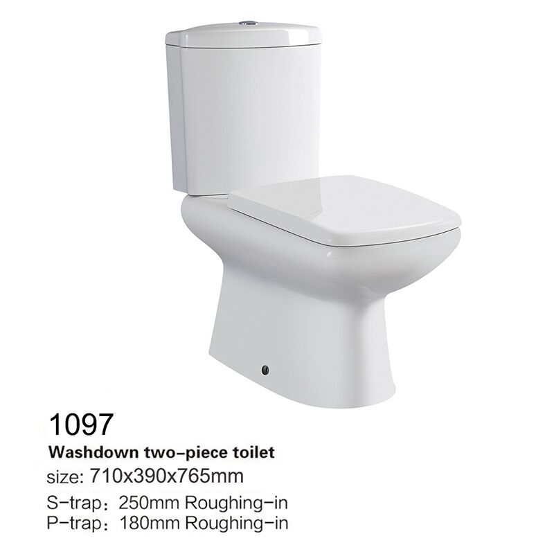 Modern White Toilets Manufacturer Sanitary Ware Two Piece Wc Toilet Ceramic Wc Toilet Modern bathroom Toilette lavatory siphon flushing ceramic s trap two piece toilet 04 1097 Modern White Toilets Manufacturer Sanitary Ware Two Piece Wc Toilet Ceramic Wc Toilet - Image 4