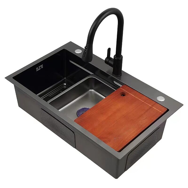 New SUS 304 Stainless Steel Sink Honeycomb Embossed Nano Large Single Sink with Cup Washer New SUS 304 Stainless Steel Sink New SUS 304 Stainless Steel Sink Honeycomb Embossed Nano Large Single Sink with Cup Washer