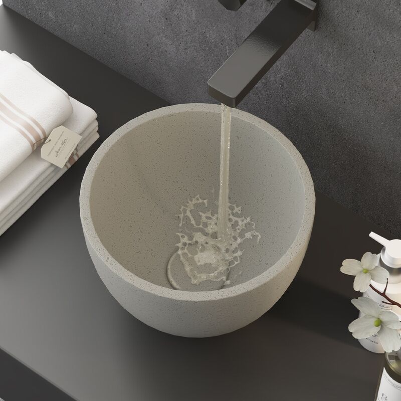 New Tech Commercial Handmade Concrete Garden Mini Wash Basin Small Vessel Sink Counter Top Art Basin Bowl for Dining Room New Tech Commercial Handmade Concrete Garden New Tech Commercial Handmade Concrete Garden Mini Wash Basin Small Vessel Sink Counter Top Art Basin Bowl for Dining Room